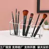 Caja de Almacenamiento Transparente para Brochas de Maquillaje con Compartimentos, Portacepillos de Cejas, Caja de Papelería, Caja de Almacenamiento Acrílica Transparente, Al por Mayor en Stock