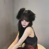 Versión Correcta Gorra de Béisbol con Orejeras Bordado de Letras de Felpa Estilo Yixing Dongdaemun Coreano Gorro Lei Feng