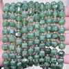 6mm 8mm Pedra Natural Cristal Ágata Canto Chanfrado Quadrado DIY Pulseira Colar Acessórios de Joias Produtos Semi-Acabados Atacado