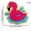 Novos patches bordados de verão para a praia, acessórios de sereia em estilo de férias para prancha de surf, patches bordados para toalhas, emblemas bordados