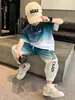 Conjunto de Verano para Niños 2026 Nuevo Estilo Hecho a Medida Fresca Camiseta de Manga Corta Pantalones de Cinco Puntos Modernos Conjunto de Dos Piezas para Niños