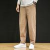 Calça de Linho Masculina de Verão 2024 Nova Moda Transfronteiriça Estilo Chinês Tamanho Grande Calça Casual de Algodão e Linho Hallen