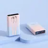 Batería Externa de Carga Rápida Bidireccional de 20,000 mAh, Portátil con Doble Cable Integrado, Adecuada para Apple, Larga Duración de Batería