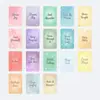 Compra Directa Transfronteriza de 18 Tarjetas de Colores con Forma de Estrella en Tonos Macarrón, Tarjetas Positivas Inspiradoras con Brillo Dorado y Frases en Inglés