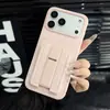 Adequado para Iphone17Promax Suporte com Dobradiça Porta-Cartão Capa de Celular Apple 16Pro Inserção de Cartão 15 Capa Protetora