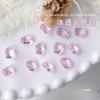 Rhinestones para Uñas Ice-Clear, Diamantes Transparentes Súper Brillantes para Uñas, Rhinestones de Base Rectangular Octagonal Asimétricos con Forma de Corazón, Decoraciones para Uñas Usables al por Mayor