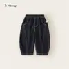 Ropa para Niños You Bao Primavera y Otoño Nuevos Pantalones para Niños Costuras de Contraste Pantalones Cortos para Niños Pantalones de Pierna Recta Jeans Sueltos para Niñas