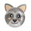 Amazon Transfronterizo Nueva Forma de Cabeza de Animal Dibujos Animados Plato de Cena Suministros para Fiesta de Cumpleaños Infantil Charola de Papel con Forma