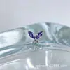 Aretes de Titanio Astmf-136 Aleación de Titanio 1.5X3 Marquise Mariposa Grande G23 Titanio Rosca Interna Aretes de Zirconia Piercing