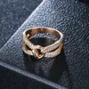 Comercio exterior súper ventas moda todo-partido pulsera de uñas con forma de cruz anillo de pulsera con incrustaciones de circón traje estilo popular europeo y americano