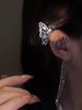 Clip de oreja de borla de verano para mujer, diseño nicho, sentido avanzado, lujo ligero, 2022, nuevo, moderno, viento frío, colgante de oreja, ins