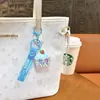 Llavero Creativo de Pastel de Crema de Gominola Relleno de Aceite Colgante Lindo para Bolso Llavero de Coche Agarrador Regalo Al Por Mayor
