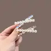 Exquisita Horquilla de Flor de Cristal de Lujo Ligero Estilo Francés, Nuevo Clip Pinza de Pato Versátil de Gama Alta para Flecos Laterales de Mujer