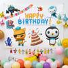 Tecido de Fundo de Aniversário Estilo Ins Tapete para Fotos de Celebridade da Internet Crianças Meninos e Meninas Bebê Decoração de Quarto de Aniversário Pano para Pendurar Festa