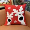 Fronha Personalizada Tema Natalino Lona Bordada Alce Floco de Neve Sino Fronha Fronha de Pelúcia de Natal