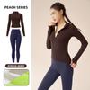 Chaqueta Deportiva de Otoño e Invierno con Forro Polar para Yoga, Correr, Fitness, Ajustada, Pantalones de Yoga Slim, Ropa de Yoga Gruesa Lulu, Traje