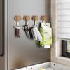 Envío Directo Gancho Sin Perforación Gancho de Almacenamiento para Puerta Trasera Gancho para Ropa Gancho de Pared para Toalla Gancho Adhesivo Giratorio para Cocina