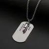 Colar de Marca Militar Hip Hop Quente Transfronteiriço Corrente de Lã All-match Longa para Homens e Mulheres Novos Acessórios Ins Europeus e Americanos Tendência