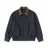 MAGMANS Marca Trendy de Designer de Nicho Jaqueta Retro de Veludo Cotelê com Lapela Jaqueta Jeans Solta Masculina JK9507