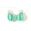 Granada Fresa Sandía Cereza Joyería de Frutas Estéreo Accesorios Colgante de Aleación DIY Colgante de Cadena para Teléfono Móvil Hecho a Mano