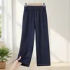 Calça Casual Reta 2026 para Mães de Mulheres de Meia-Idade e Idosas, Novo Estilo de Inverno, Modelagem Solta, Rejuvenescedora, Emagrecedora, Tamanho Grande, Calça Versátil