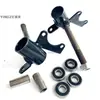 Acessórios para Kart de Alumínio com Quatro Rodas, Carrinho de Praia, Cubo de Roda Dianteiro, Eixo de Direção Dianteiro, Espessura 12mm/10mm