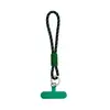 Lanyard Tejido Corto de Moda para Teléfono Móvil Anillo de Doble Propósito Multifuncional Correa de Muñeca Cuerda de Poliéster Fuerte Anti-Pérdida Accesorios
