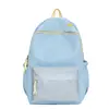 Mochila xadrez de cores contrastantes com alto acabamento estilo japonês para estudantes do ensino fundamental II e médio, mochila leve para viagem e uso casual
