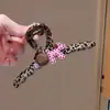 Acessórios de Cabelo Garra de Cabelo Bola de Cachorro Rosa Estampa de Leopardo Dongdaemun da Coreia do Sul Estilo Ocidental Simples Doce Clipe de Tubarão para Mulheres