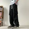 Pantalones casuales de pierna recta para hombre, pantalones de trabajo para otoño e invierno, nuevos pantalones holgados 2025 para niños y adolescentes
