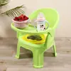 Silla doméstica duradera con respaldo, taburete lindo, silla chirriante especial para niños, silla chirriante para bebé de fábrica de comercio exterior