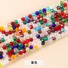 Cuentas de vidrio de imitación con forma de rombo austriaco, cuentas de rombos de cristal AB multicolor para pulseras y collares DIY, al por mayor