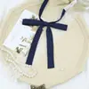 Pajarita Original JK Sin Coser de Color Sólido con Asa Larga Pequeña para Estudiantes Femeninas, Accesorio Versátil de Uniforme Estilo Tailandés