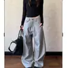 Pantalones de rayas estilo "old money" americano para hombre y mujer, pantalones casuales vintage de caída suave para primavera y otoño, pantalones de traje holgados para commuting