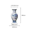 Jarrón de cerámica de Jingdezhen decoración para el hogar sala de estar almacenamiento doméstico pez dorado arreglo simple de flores secas artículo de decoración suave
