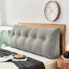 Almofada de Cabeceira Cor Sólida Pura Estilo Escandinavo Casual Almofada de Encosto de Cama para Dormitório de Estudante Almofada de Travesseiro para Quarto Removível e Lavável