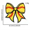 Patches Bordados de Laço com Tema de Bola Mais Vendidos para Beisebol, Futebol, Rugby, Patches Decorativos, Acessórios para Roupas, Patches Bordados Elétricos