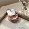 Elástico de cabelo plissado de cetim estilo coreano simples, alta elasticidade, elástico durável, scrunchie para rabos de cavalo, acessório de cabelo versátil para mulheres