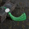 Colgantes de Borlas Estilo Antiguo, Accesorios Estilo Chino, Materiales Hechos a Mano para DIY, Colgantes de Abanico Retro, Adornos para Marcadores de Libros
