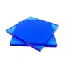 Placa Transparente Acrílica Azul Oscuro Translúcida Colorida Procesamiento Personalizado Vidrio Orgánico Azul Claro Transparente