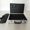Caja de herramientas de aleación de aluminio, caja de aluminio en ángulo recto con patrón de diamante plateado, caja de instrumentos de aleación de aluminio, caja de vuelo de aleación de aluminio