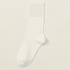 Calcetines de algodón para mujer material de algodón mercerizado color liso de alta calidad absorbentes de sudor de caña alta calcetines de costura sin costuras hechos a mano longitud media pantorrilla