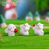 Micro-Paisaje Creativo Conejo y Oso Lindos Árbol de Jardinería Casa del Árbol Paisajismo Decoración DIY Accesorios Adornos Pequeños