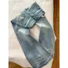 Calça jeans boca de sino estilo hot girl americana para mulheres, nova de outono vintage de cintura baixa afunilando com retalhos de renda boca de sino comprimento total