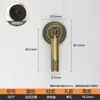 Manija de Armario de Bronce Francés Casual Manija de Cajón Escandinavo Gabinete Zapatero Puerta Accesible Lujo Sólido Retro Manija de Gabinete