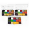 En Stock Transfronterizo 12 Colores Pintura a Base de Aceite para Rostro y Cuerpo Navidad Halloween Paleta de Maquillaje Fabricante Venta al por Mayor Pintura Infantil