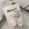Novo Laço de Renda Floral Amor Grampo de Cabelo Infantil Grampo de Cabelo Faixa de Cabelo Grampo Clipe Lateral Tendão de Borracha