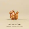 Colgante de Caballo del Zodiaco de Madera de Azufaifo Golpeada por el Rayo, Cadena para Teléfono de Pareja, Colgante Creativo para Bolso
