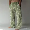 Pantalones de AliExpress de Venta Caliente Transfronterizos Sueltos Casuales Comercio Exterior Europeo y Americano Rectos Impresión 3D Cintura Alta Pierna Ancha
