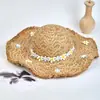 Chapéu de Pescador com Proteção Solar Ins, Chapéu de Palha Dobrável Fresco e Simples de Verão para Mulheres, Design Floral, Adequado para Passeios e Férias, Chapéu de Sol, Estilo Hyuna
